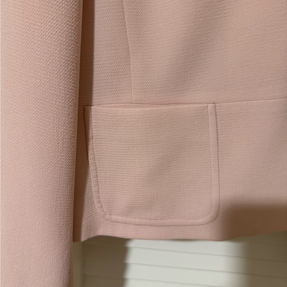 Jones New York Pink Blazer with Black Trim - Picture 3 of 5